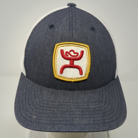 Get Your Hooey Snapback Trucker Hat Blue One Size Adjustable Embroidered 6 Panel - Picture 2 of 9